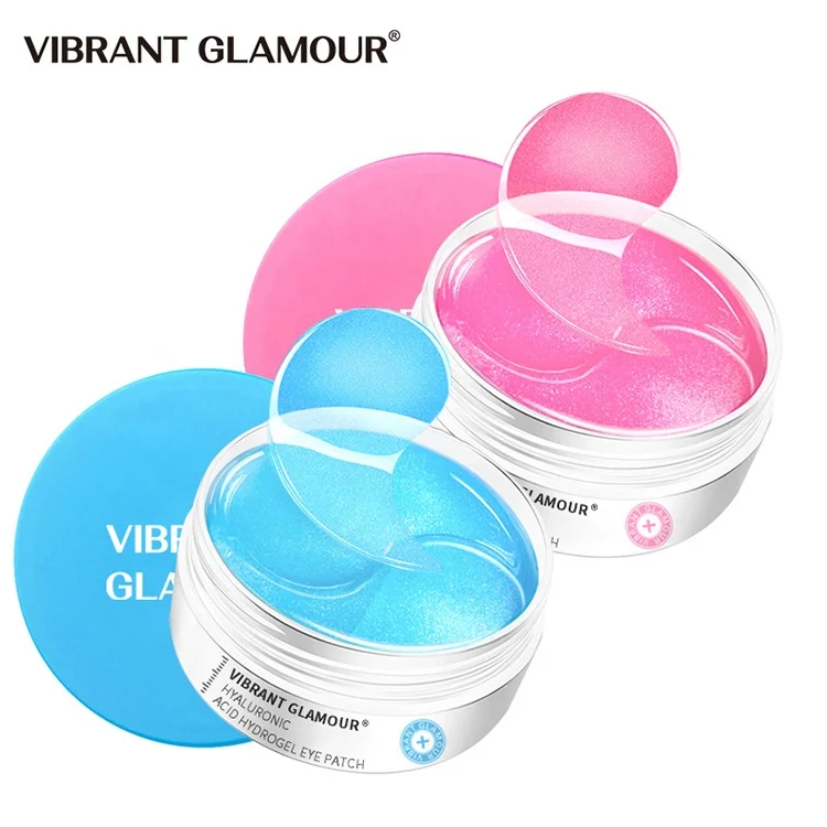 

Natural Organic Collagen Crystal Pink Blue Under Pads Patches Gel for Dark Circles Eye Mask