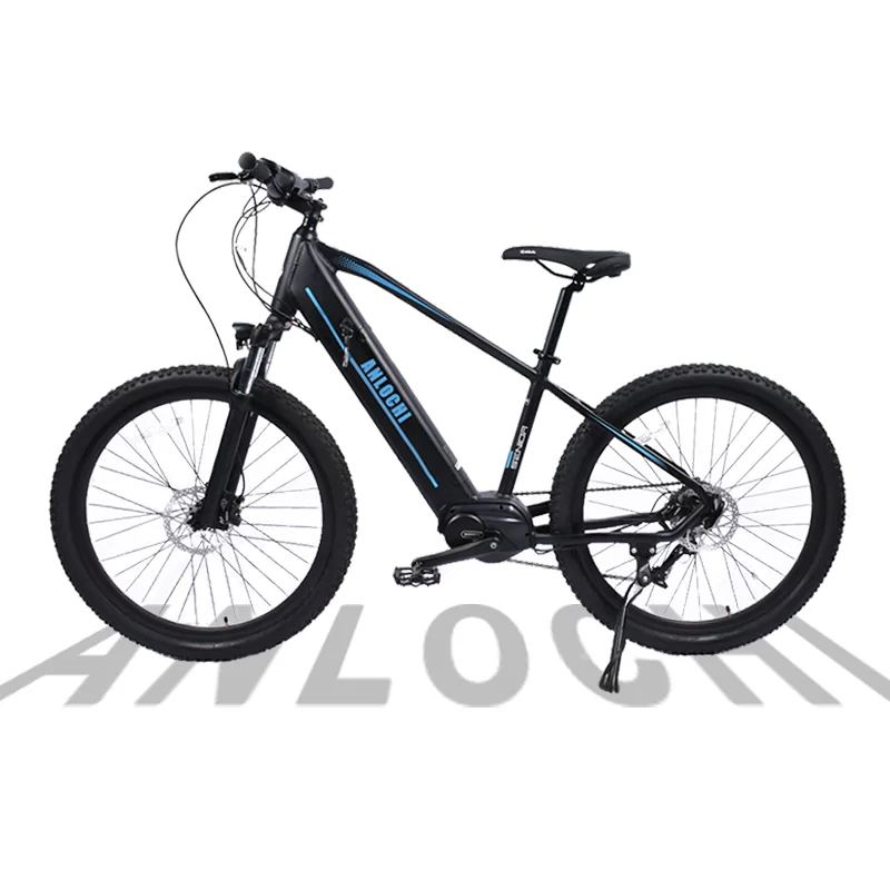 

ANLOCHI suspension fork electric mountain bike 9 speed Pedal Assist Bafang mid motor 250W for adult enough stock