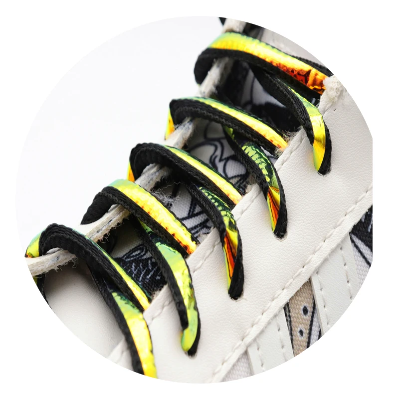 

Coolstring Shoelaces Manufacturer Support Customized Best Price Length 120CM Oval metallic shoelaces for Trendy shoes