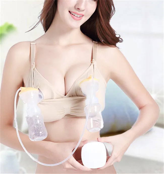 Hot selling soft wireless mother pumping bra open breast bra