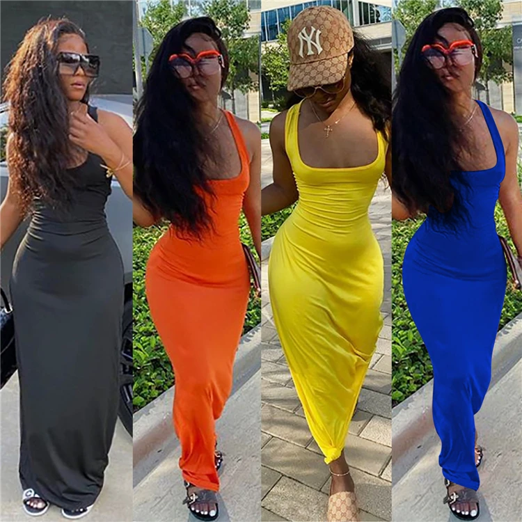 

DF0401191 fashion Summer 2021 Sundress Sexy Womens Long Maxi Dress