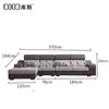 Foshan COOC BY8090 living room corner sofas simple fabric sofa set design