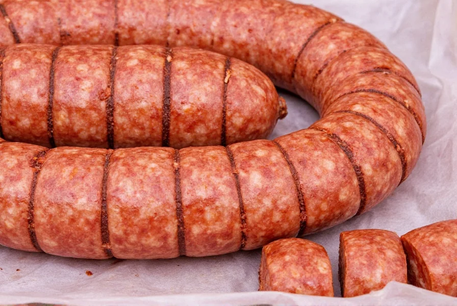 Side-by-side comparison of sweet and hot Italian sausage slices