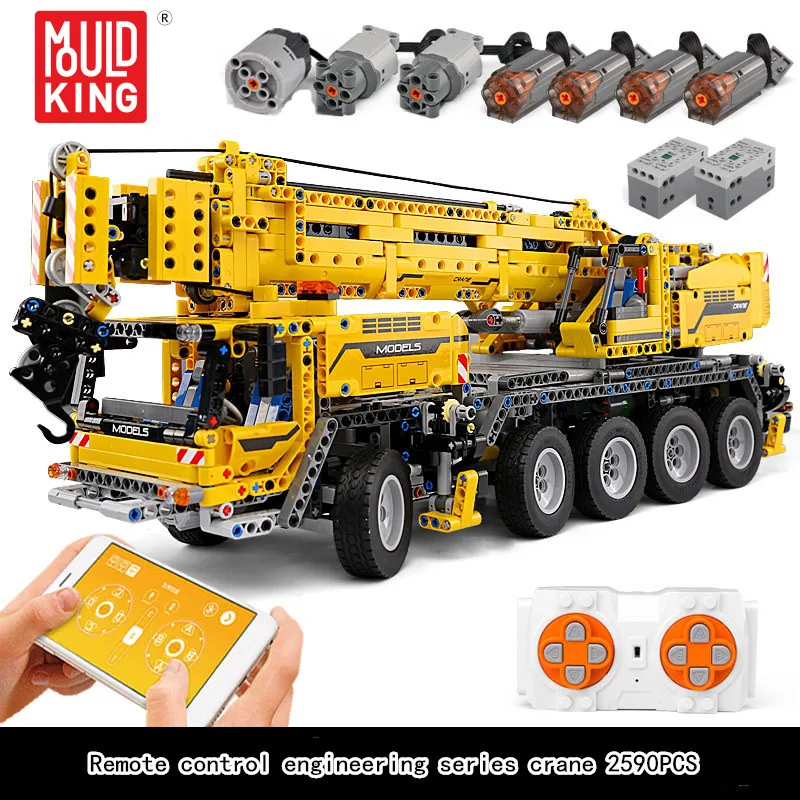 

MOC MOULD KING 13107 Engineering Crane Series Building Blocks Bricks Toy