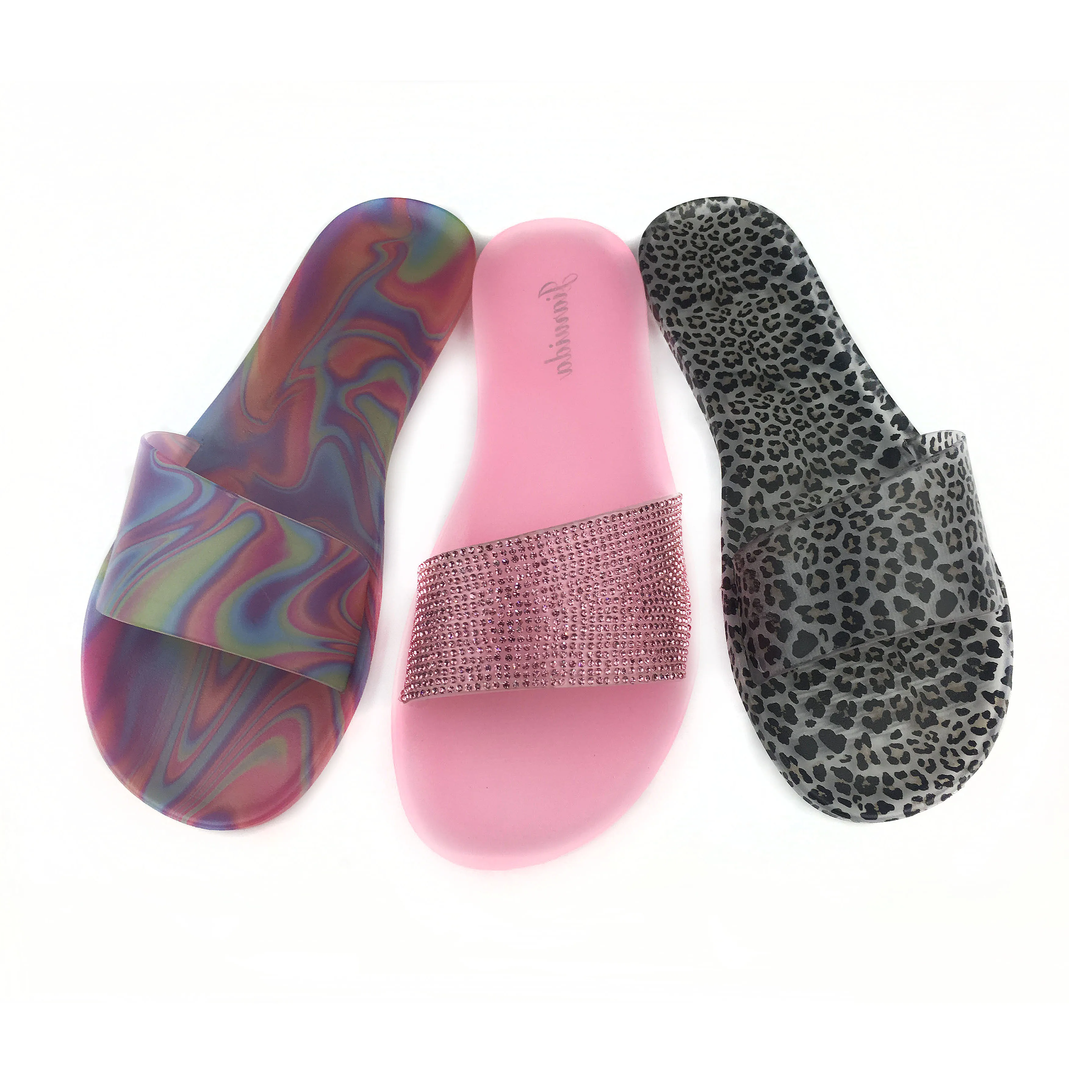 

Colorful Lace Ball Clear Jelly Slides Pvc Breathable Sandals Ladies Women Slippers