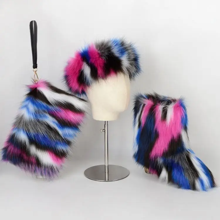 

Good supplier best selling fur boots girl boots fur, Customized color