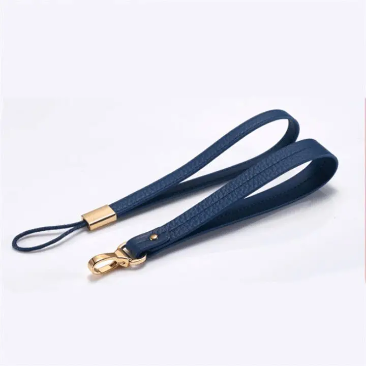 

LST041 Men's Genuine Leather Replacement Small Black Wrist Strap For Clutch/Wristlet/purse/pouch/wallet/keychain with buckle, Black,coffee,royal blue