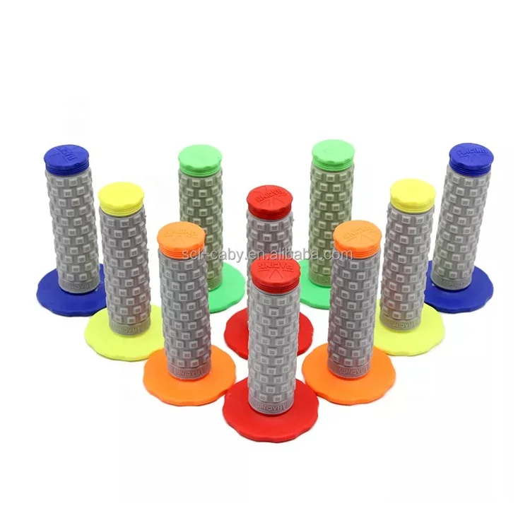 

New Fashion Wholesale Colorful Handle Grips Motorcycle Dirt Pit Bike Rubber Handlebar Grips