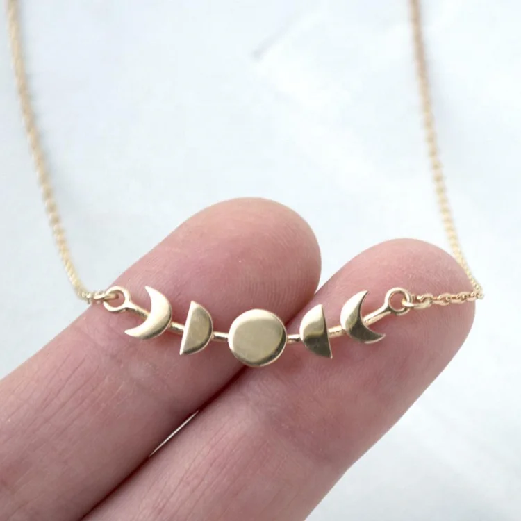 

Simple design jewlery pendant Korean moon necklace LYN0864