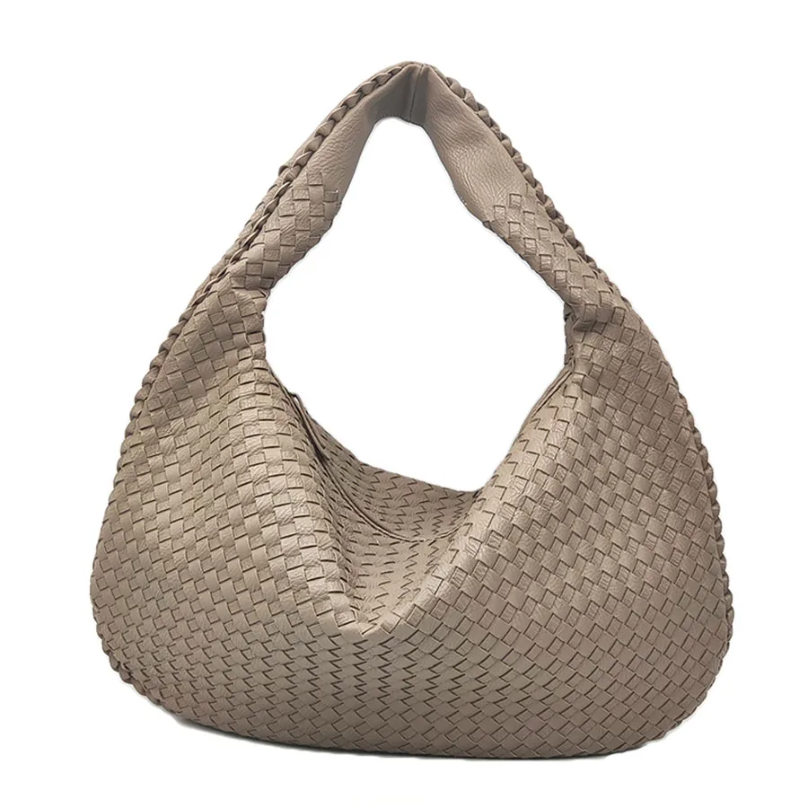 

Ready girl handbags PU leather woven braided leather hand bags ladies armpit braided ziplock shoulder unique bag for ladies 3136