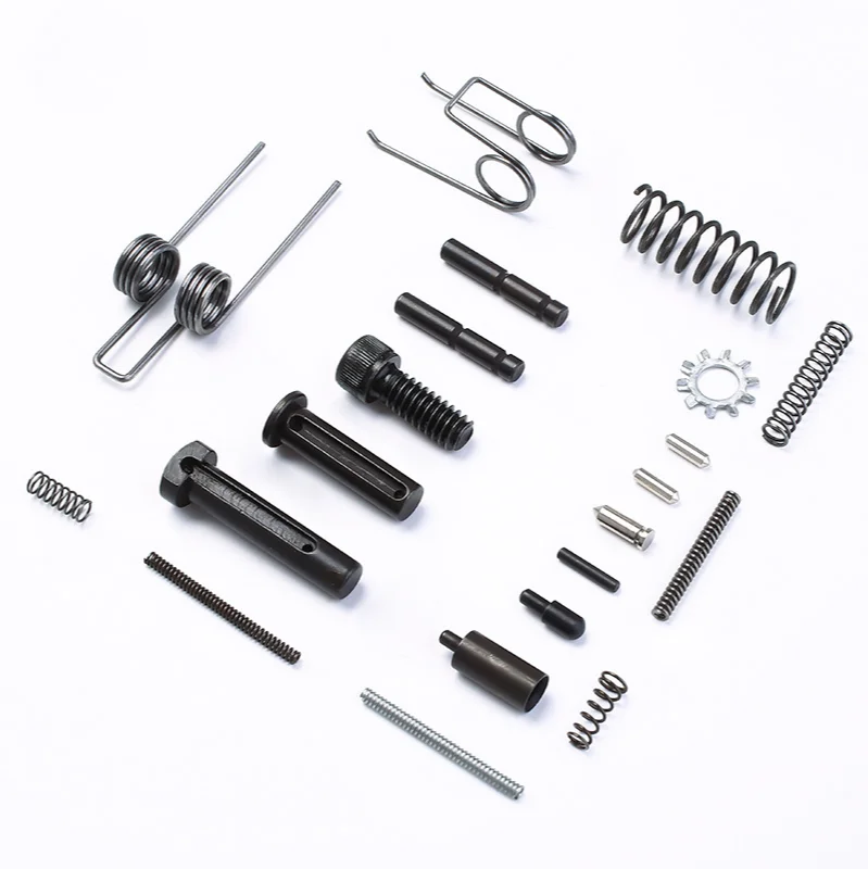 

21Pcs Tactical ar15 lower parts kit All Lower Springs Pins Detents Tool Parts For .223 5.56 AR15 Rifle Hunting Accessories, Black
