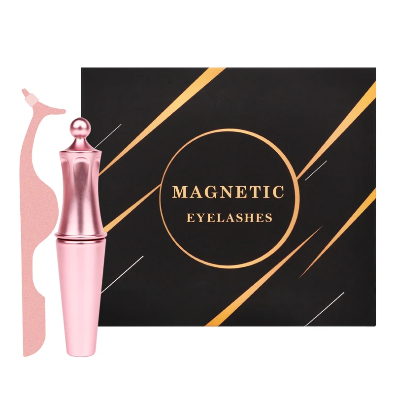 

Customized Logo Magnetic Eyelashes And Eyeliner 3 Pairs Magnetic Eyelashes, Natural black