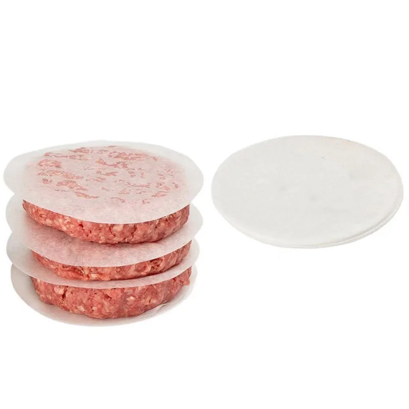 

25cm 40pcs Round Baking Paper Circle Parchment Paper Liner BBQ Oven Patty Hamburger Paper Cake Non-Stick Baking Tool 4.8