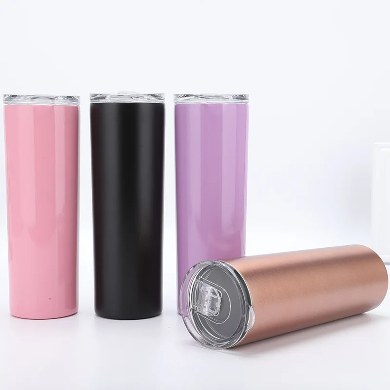 

Promotion 20oz Double Wall Vacuum Insulated Stainless Steel Tumbler, White, black, pink and gradient color