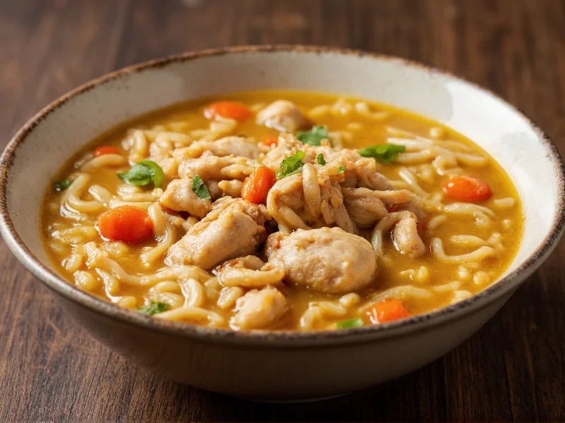 Vergleich traditionelle und glutenfreie Hühnernudelsuppe