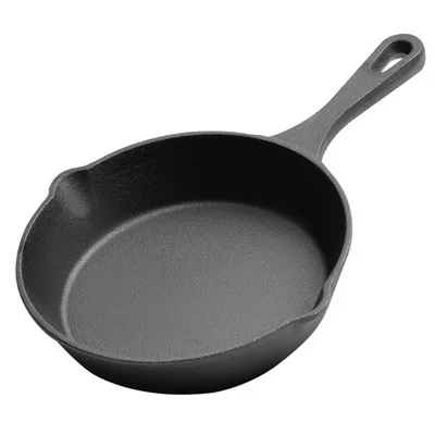 

Amazon hot selling Cast iron frying pan Miniature Skillet Steak pan kitchen cooking tools, Black