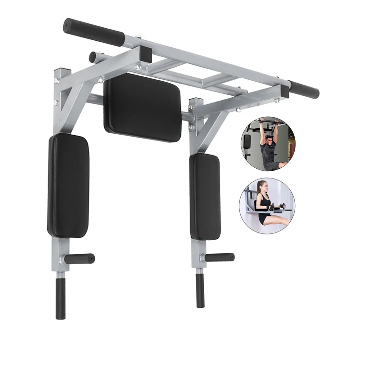 

Multifunctional Workout Equipment Home Gym Pull Up Bar Wall Mounted Chin Up Dip Stand Power Tower Exercise Dip Bar