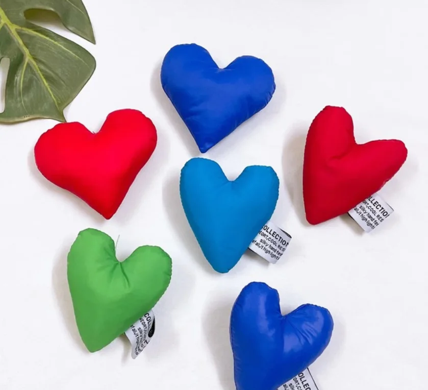 

New Corsage DIY Accessories Filled Cotton Love Heart 3D Decoration Clothing Patches, Custom color