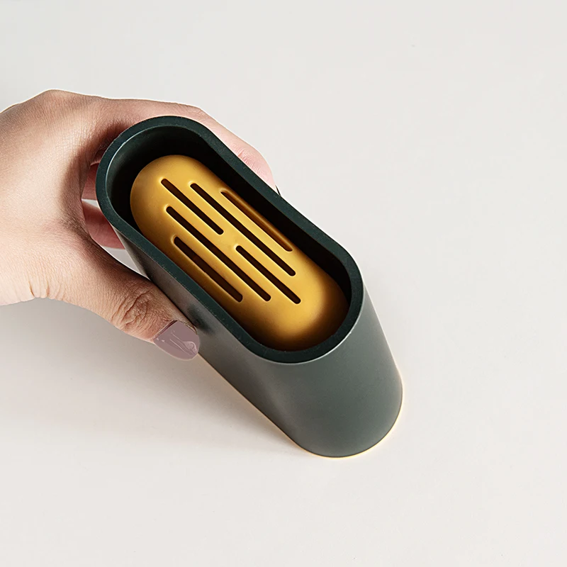 

BOOMJOY flat flexible silicone hanging toilet brush plastic indian flex toilet bowl brush with holder deep cleaner wall mounted, Custom