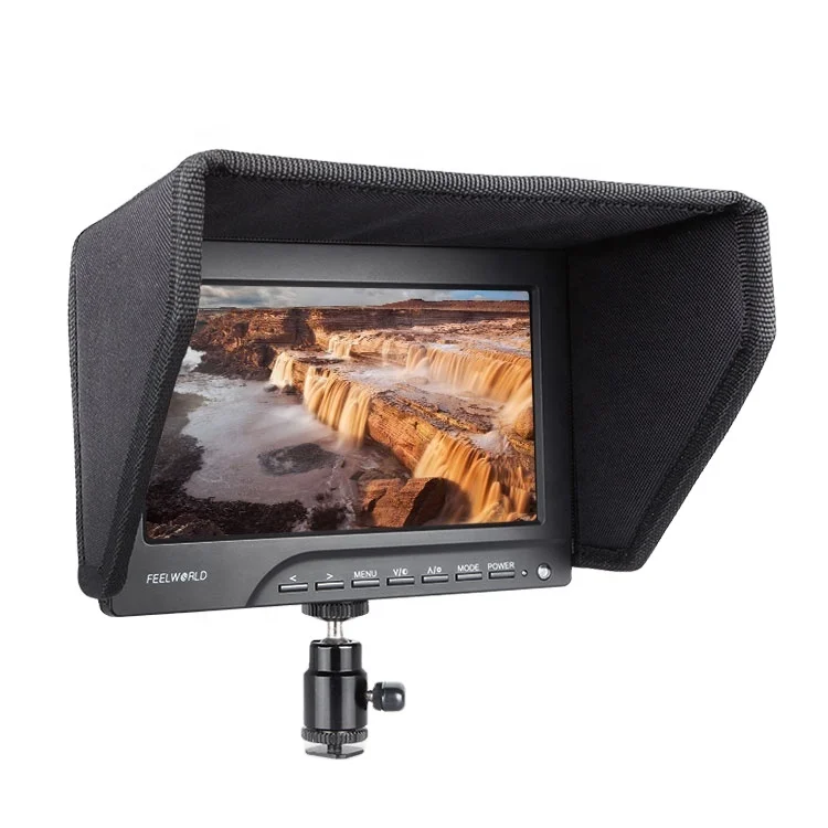 

FEELWORLD 7" Camera Top LCD Field Monitor for DSLR, Camrecorder, Balck