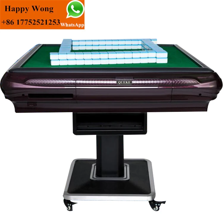 
Factory supply high quality Chinese mahjong set blue and green tiles machine 
