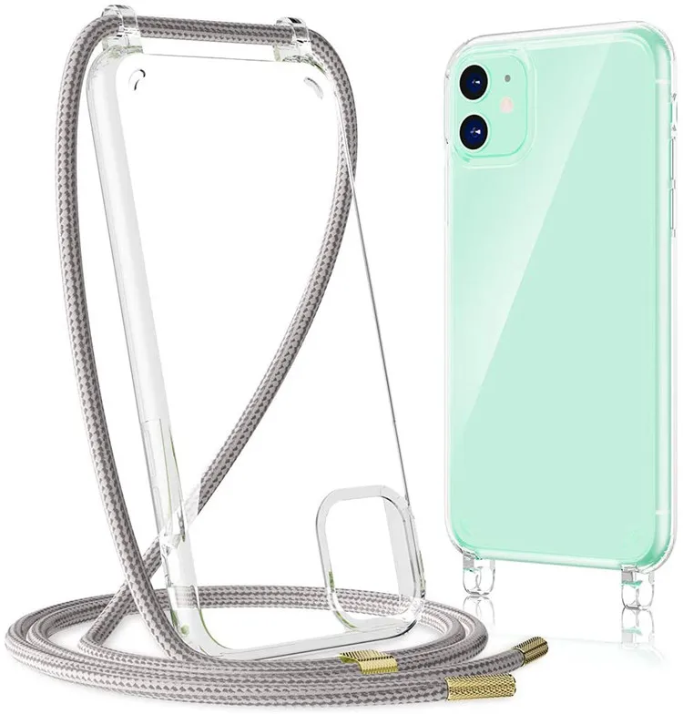 

Slim Clear case with lanyard case for iPhone 11 11 Pro 11 Pro max X XR XS Max