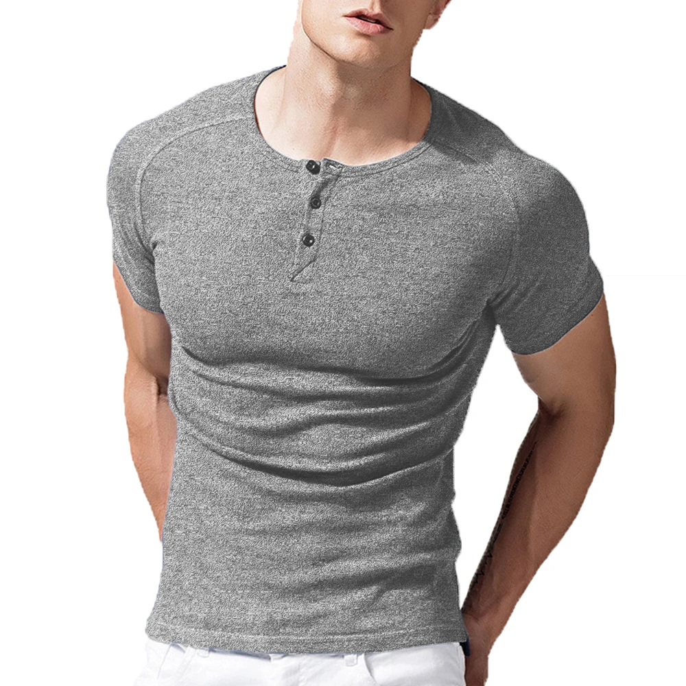 

Low price high quality short sleeve clothing men slim fit muscle wear gym tshirt