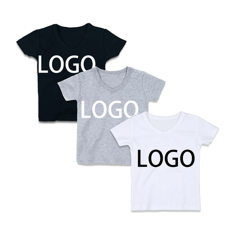 

Ready to Ship Solid Color Short Sleeve European organic baby clothes infants Baby Boy T-shirt Children Tshirt Blank Boys tshirt, Black,white,grey
