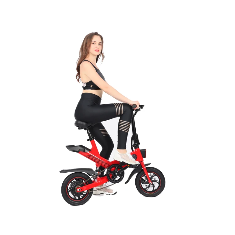 

Fast shipping  mini folding e-bike 36V 250w powerful electric bike for adults, White red black