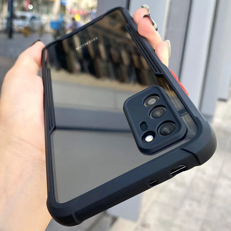 

Luxury Shockproof Frame Clear Phone Case For HUAWEI P40 P30 Pro Lite Lens Full Protective Transparent Cover For Huawei P 40 P30, Black, black green, white, red