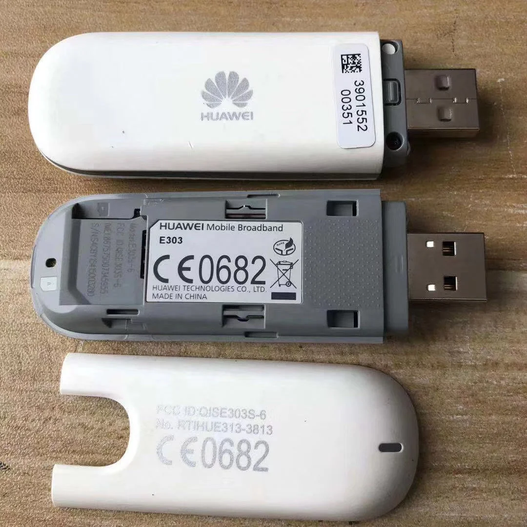 

Unlocked Huawei E303 3G USB Modem 7.2 Mbps HSDPA Mobile Broadband 3G USB Dongle, White