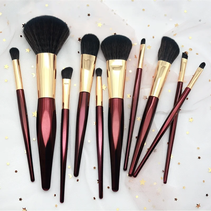 
Wholesale Professional Makeup brush Set Facial Cosmetic Brush Make Up 10pcs 
