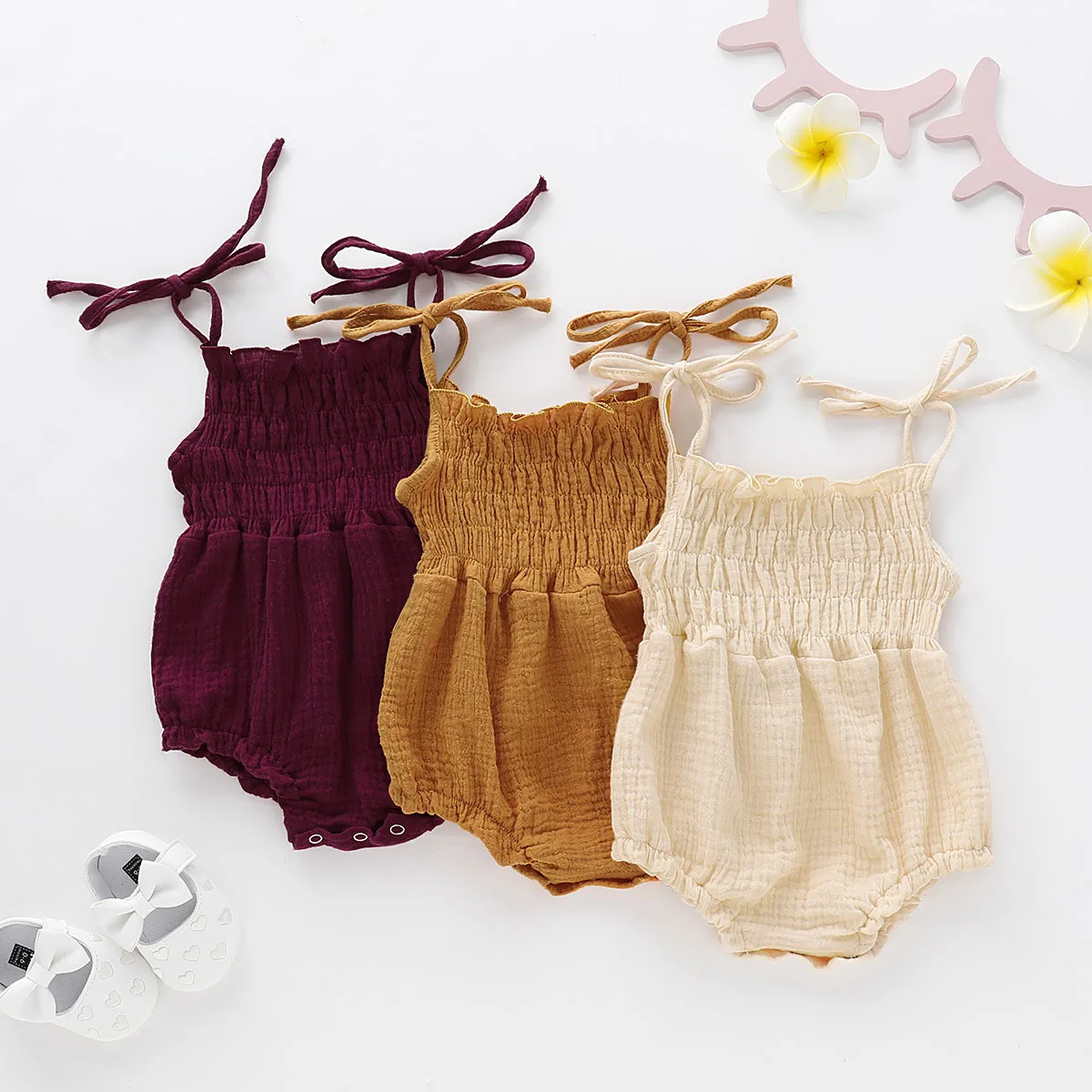 

New born baby clothing infant lovely sleeveless princess baby girls rompers, Picture
