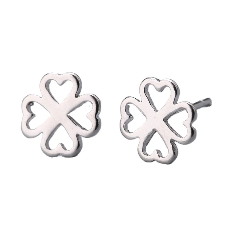 

Holiday gift ear pin stud new fashion 925 Silver Earring mismatching