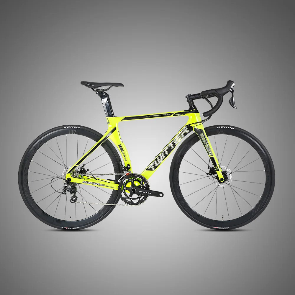 

Low price carbon racing bicycle with disc brake, Red / yellow / blue / ti / black / blackred / whitered