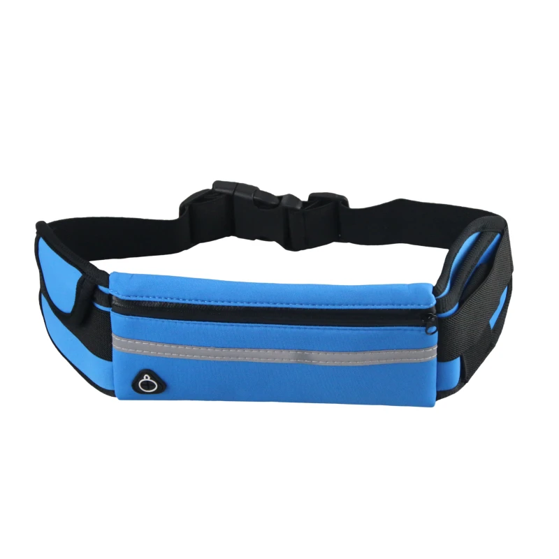 

Hot Fashion Wholesale Customize Reflective Fanny Pack Anti-theft Waterproof Outdoor Sports Waist Bag Running Hiking Gym Pum Bag, Blue