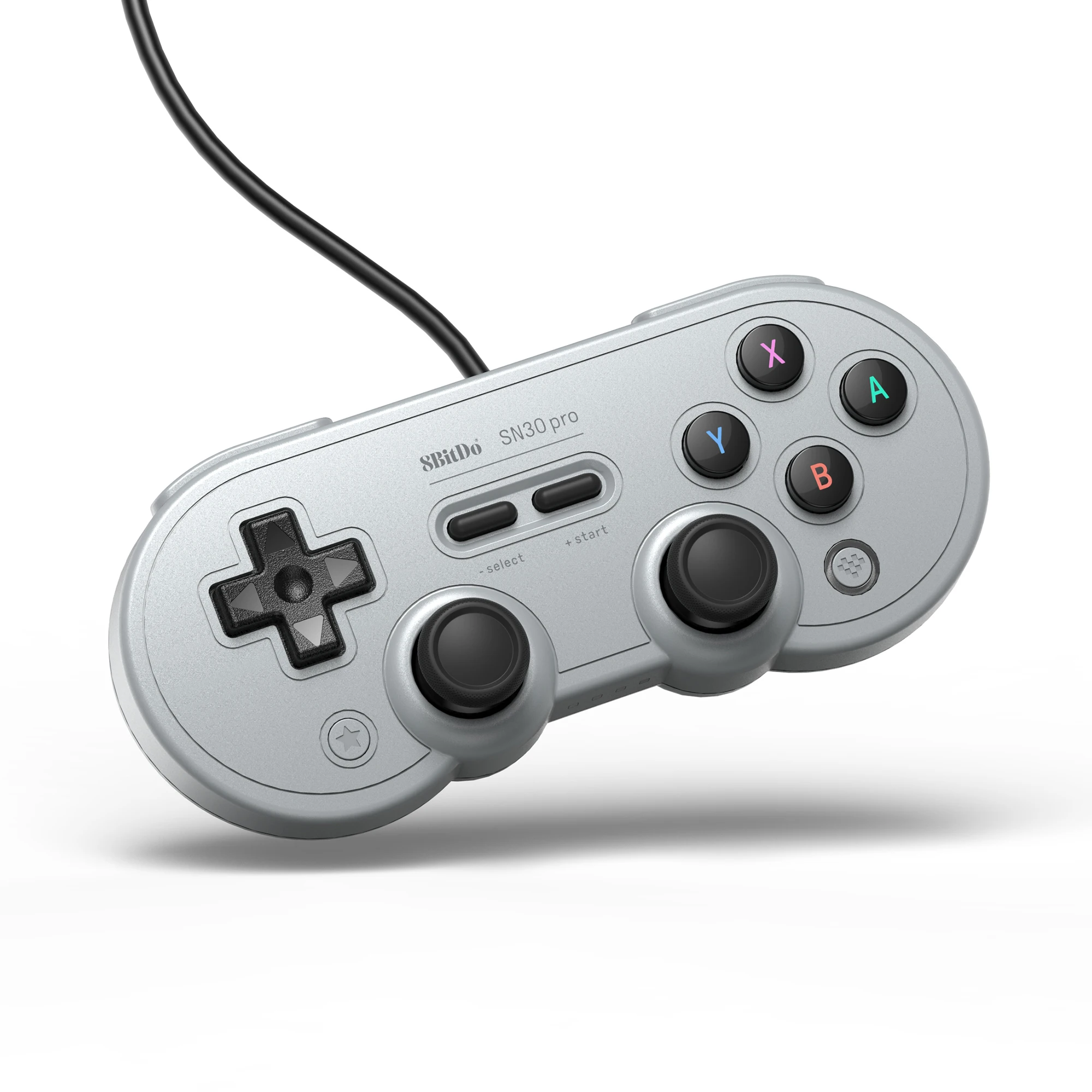 

8BitDo Wired SN30 Pro USB Gamepad Game Controller With 1.8 Meter Cable For for Nintendo Switch Windows Raspberry Pi, Grey