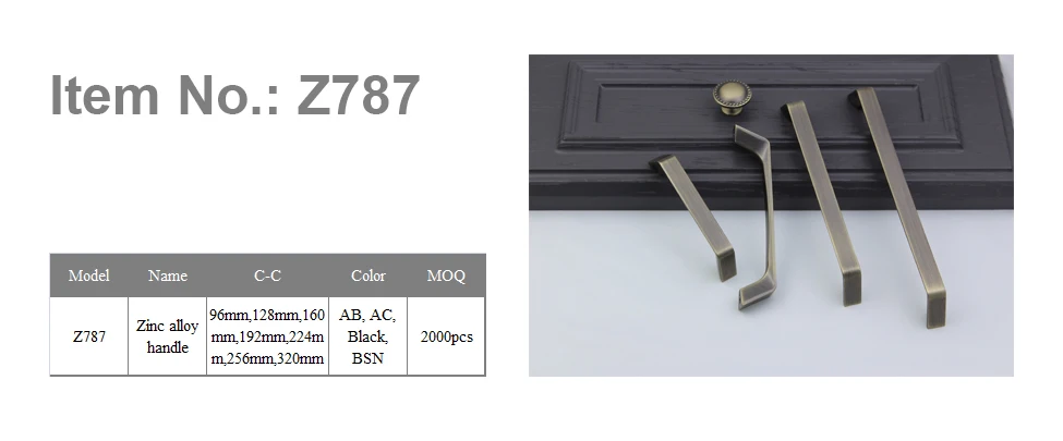 Handle furniture hardware handle zinc alloy material handles