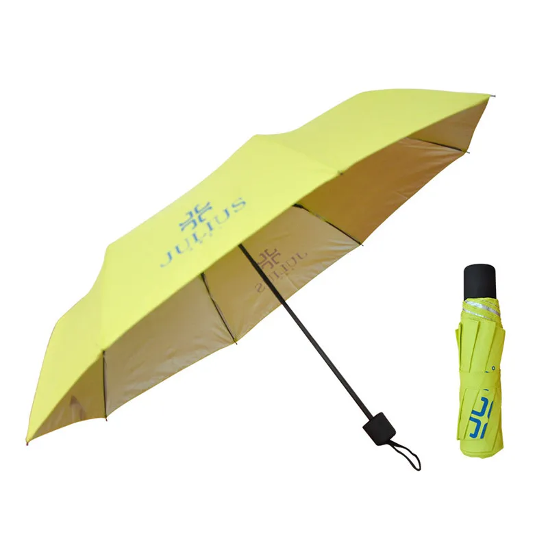 

Custom Logo Windproof Manual Open Light 3 Folding Umbrella