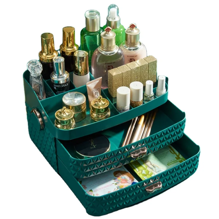 

Household drawer desktop jewelry storage case cosmetic storage box