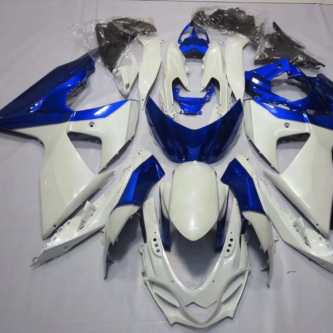 

2021 WHSC Motorcycle Customized Shell Fairing Body Kit For SUZUKI GSXR1000 2009-2010 blue white, Pictures shown