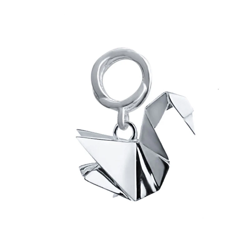 

RINNTIN CB61 Flying Crane Pendant 925 Silver Wholesale Price Charms for Jewelry Making