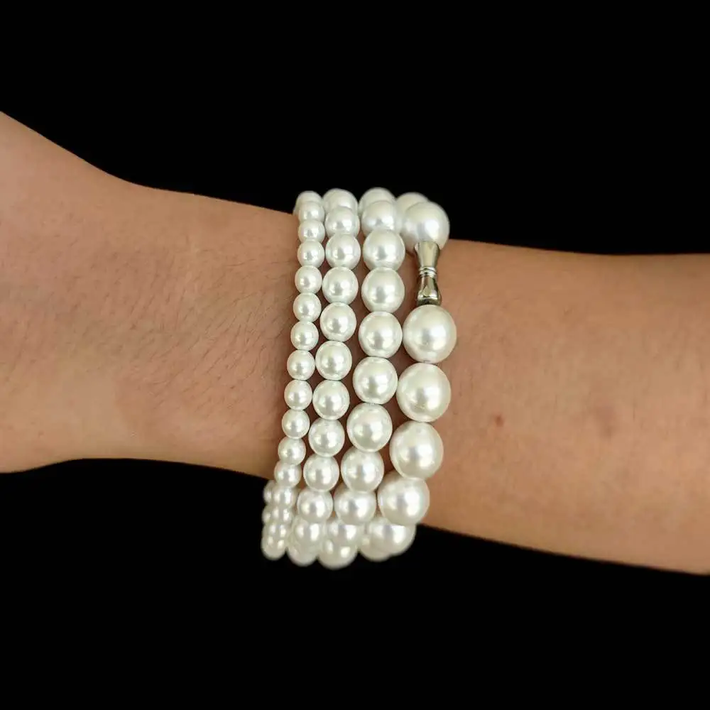 Pearl Bracelet Stainless Steel Choker Pearls Bracelets