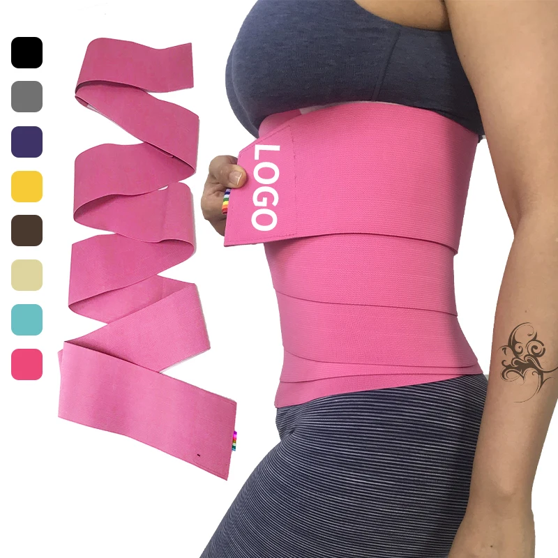 

Tummy Trimmer Slimming back support Belt Elastic Lumbar Body Belly Trimmer Women Shaper Band Waist Wrap Trainer