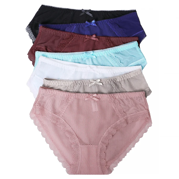 

Customized Fashionable Panties Nylon Mid-Waist Cotton Women Underwear Panties