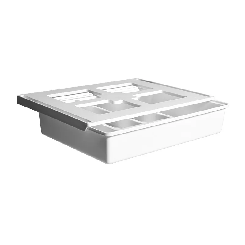 

Desk Pencil Drawer Organizer Pop-Up Student Storage Hidden Desktop Drawer Tray Great for Office School Home Desk, White