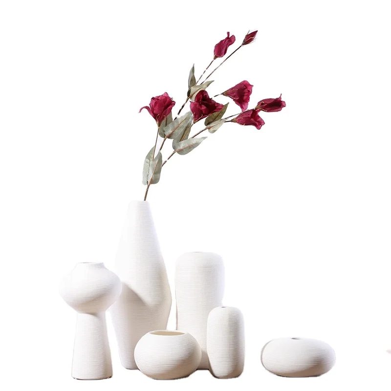 

Custom Colors Party luxury modern cheap ceramic vases for home decor, White