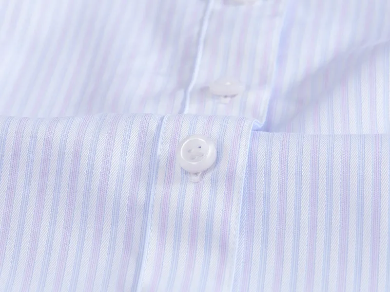 
Cotton Long Sleeve Women Blouses Bank striped design 