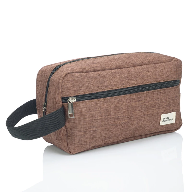 

Wholesale Men Travel Cosmetic Bag Wash Toiletry Bag Shower Bag with Handle, Customized