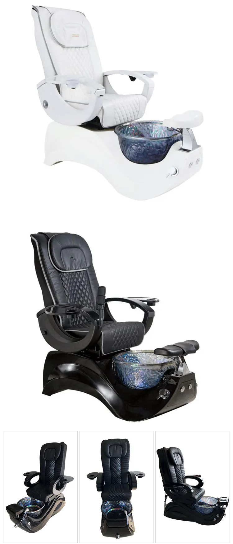 Hot Sale Luxury Pu Leather Beauty Salon Nail Pedicure Chair With Foot Spa Massage